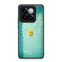 Thumbnail for Xiaomi 14 5G Yellow Duck θήκη από τη Smartfits με σχέδιο στο πίσω μέρος και μαύρο περίβλημα | Smartphone case with colorful back and black bezels by Smartfits