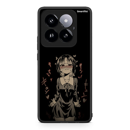 Xiaomi 14 Pro 5G Anime Girl θήκη από τη Smartfits με σχέδιο στο πίσω μέρος και μαύρο περίβλημα | Smartphone case with colorful back and black bezels by Smartfits
