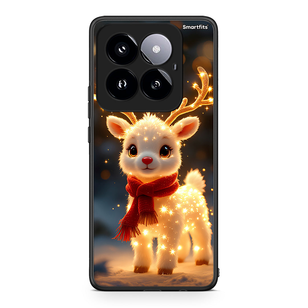 Xiaomi 14 Pro 5G Christmas Cutie θήκη από τη Smartfits με σχέδιο στο πίσω μέρος και μαύρο περίβλημα | Smartphone case with colorful back and black bezels by Smartfits