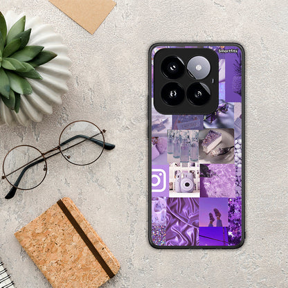 Purple Aesthetic Collage - Xiaomi 14 Pro 5G θήκη