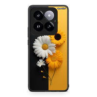 Thumbnail for Xiaomi 14 Pro 5G Yellow Daisies θήκη από τη Smartfits με σχέδιο στο πίσω μέρος και μαύρο περίβλημα | Smartphone case with colorful back and black bezels by Smartfits