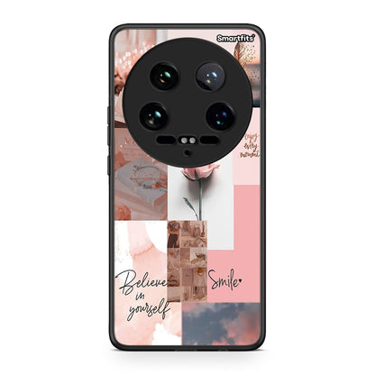 Xiaomi 14 Ultra Aesthetic Collage θήκη από τη Smartfits με σχέδιο στο πίσω μέρος και μαύρο περίβλημα | Smartphone case with colorful back and black bezels by Smartfits