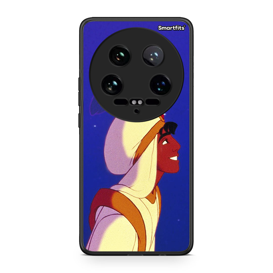 Xiaomi 14 Ultra Alladin And Jasmine Love 1 θήκη από τη Smartfits με σχέδιο στο πίσω μέρος και μαύρο περίβλημα | Smartphone case with colorful back and black bezels by Smartfits