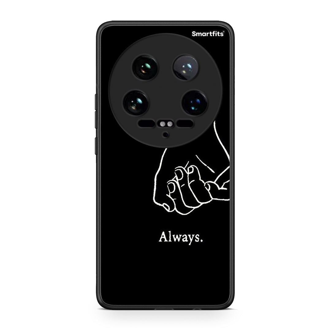 Xiaomi 14 Ultra Always & Forever 1 Θήκη Αγίου Βαλεντίνου από τη Smartfits με σχέδιο στο πίσω μέρος και μαύρο περίβλημα | Smartphone case with colorful back and black bezels by Smartfits