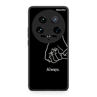 Xiaomi 14 Ultra Always & Forever 1 Θήκη Αγίου Βαλεντίνου από τη Smartfits με σχέδιο στο πίσω μέρος και μαύρο περίβλημα | Smartphone case with colorful back and black bezels by Smartfits
