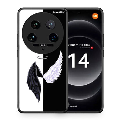 Θήκη Xiaomi 14 Ultra Angels Demons από τη Smartfits με σχέδιο στο πίσω μέρος και μαύρο περίβλημα | Xiaomi 14 Ultra Angels Demons case with colorful back and black bezels
