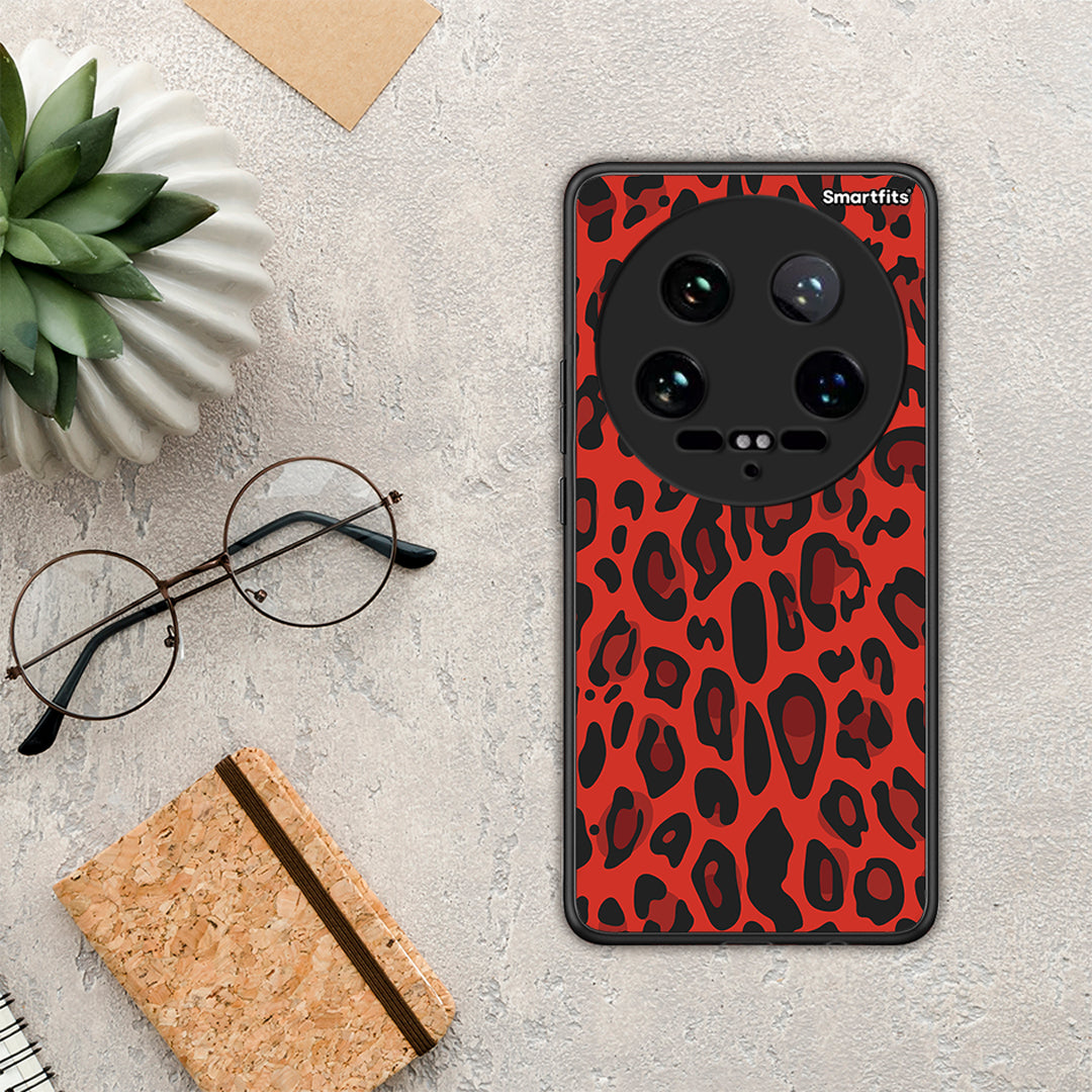Animal Red Leopard - Xiaomi 14 Ultra θήκη