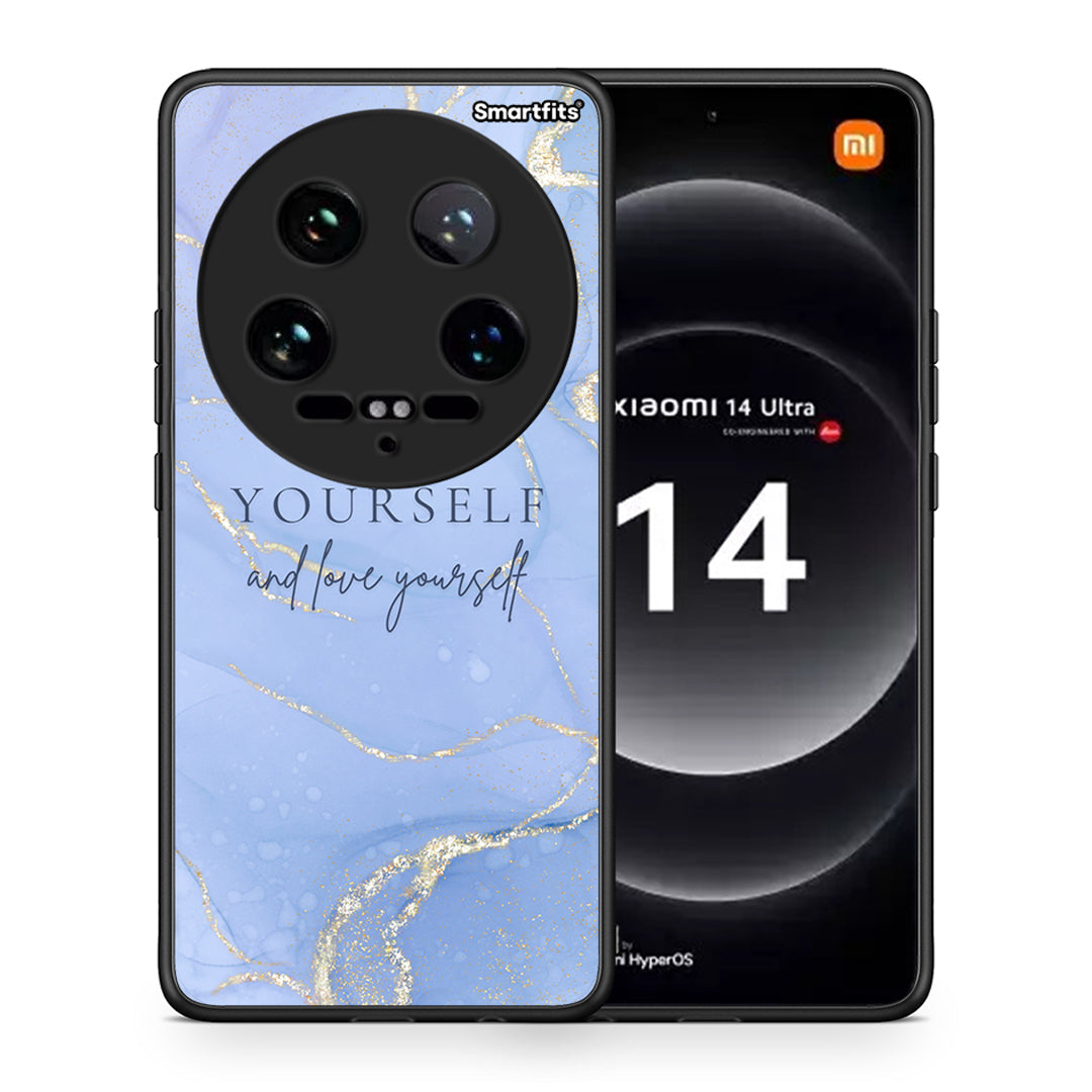 Θήκη Xiaomi 14 Ultra Be Yourself από τη Smartfits με σχέδιο στο πίσω μέρος και μαύρο περίβλημα | Xiaomi 14 Ultra Be Yourself case with colorful back and black bezels
