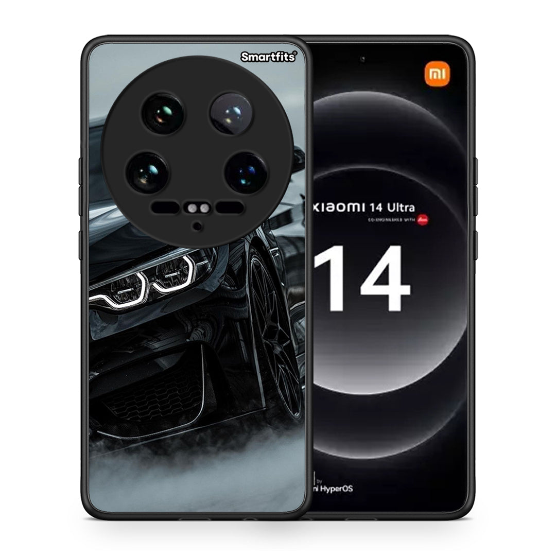 Θήκη Xiaomi 14 Ultra Black BMW από τη Smartfits με σχέδιο στο πίσω μέρος και μαύρο περίβλημα | Xiaomi 14 Ultra Black BMW case with colorful back and black bezels