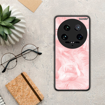 Boho Pink Feather - Xiaomi 14 Ultra θήκη