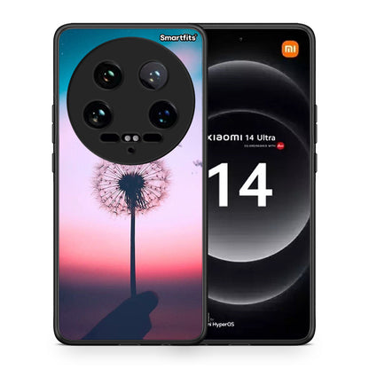Θήκη Xiaomi 14 Ultra Wish Boho από τη Smartfits με σχέδιο στο πίσω μέρος και μαύρο περίβλημα | Xiaomi 14 Ultra Wish Boho case with colorful back and black bezels
