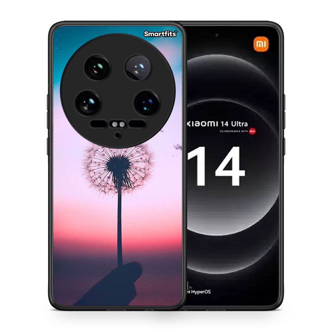 Θήκη Xiaomi 14 Ultra Wish Boho από τη Smartfits με σχέδιο στο πίσω μέρος και μαύρο περίβλημα | Xiaomi 14 Ultra Wish Boho case with colorful back and black bezels