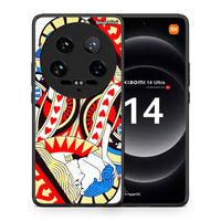 Thumbnail for Θήκη Xiaomi 14 Ultra Card Love από τη Smartfits με σχέδιο στο πίσω μέρος και μαύρο περίβλημα | Xiaomi 14 Ultra Card Love case with colorful back and black bezels