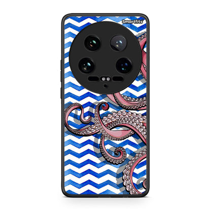 Xiaomi 14 Ultra Chevron Devilfish θήκη από τη Smartfits με σχέδιο στο πίσω μέρος και μαύρο περίβλημα | Smartphone case with colorful back and black bezels by Smartfits