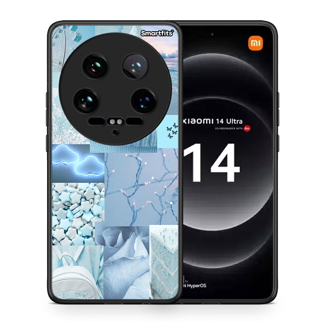 Θήκη Xiaomi 14 Ultra Ciel Aesthetic Collage από τη Smartfits με σχέδιο στο πίσω μέρος και μαύρο περίβλημα | Xiaomi 14 Ultra Ciel Aesthetic Collage case with colorful back and black bezels