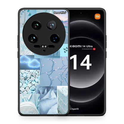 Θήκη Xiaomi 14 Ultra Ciel Aesthetic Collage από τη Smartfits με σχέδιο στο πίσω μέρος και μαύρο περίβλημα | Xiaomi 14 Ultra Ciel Aesthetic Collage case with colorful back and black bezels
