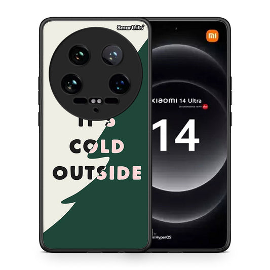 Θήκη Xiaomi 14 Ultra Cold Outside από τη Smartfits με σχέδιο στο πίσω μέρος και μαύρο περίβλημα | Xiaomi 14 Ultra Cold Outside case with colorful back and black bezels