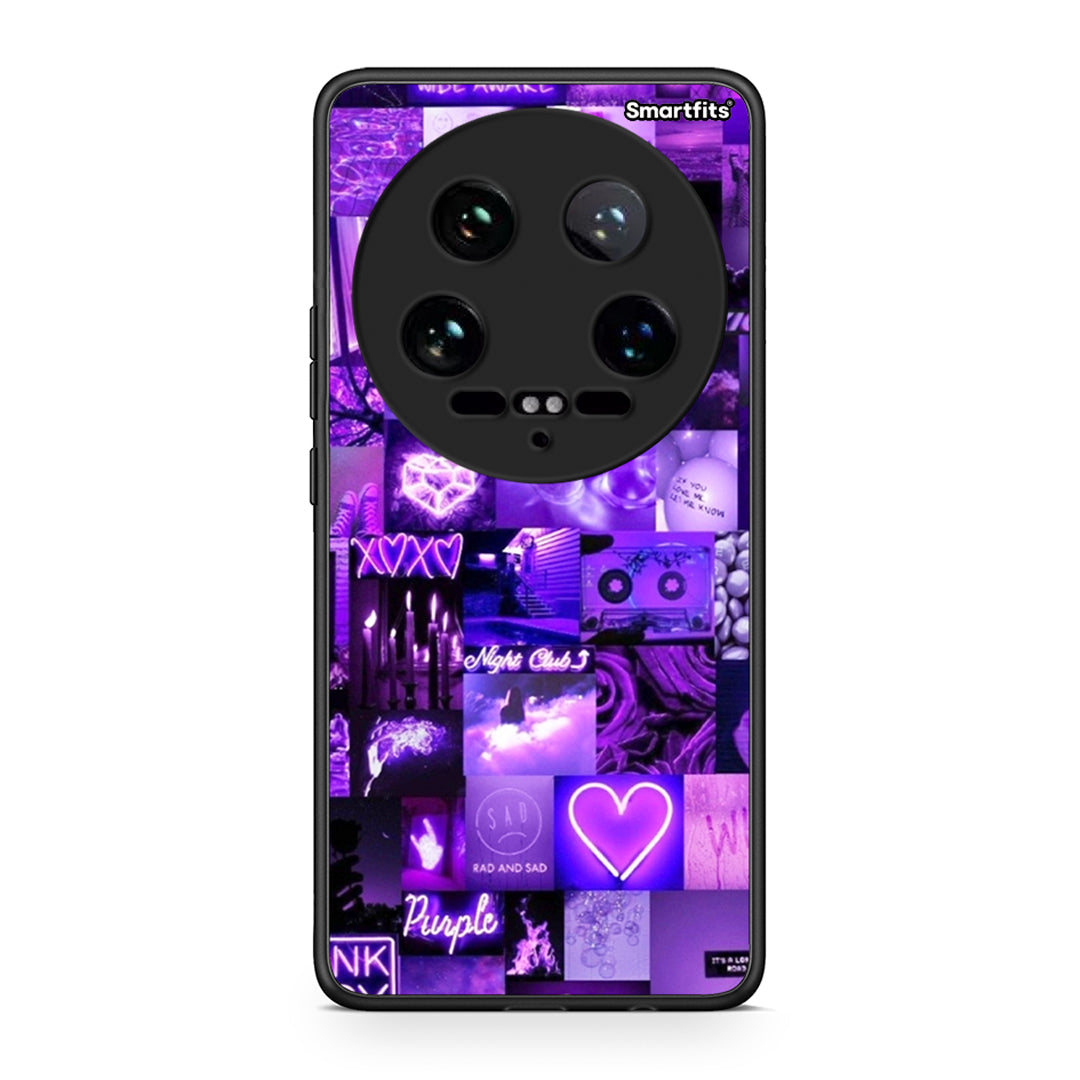 Xiaomi 14 Ultra Collage Stay Wild Θήκη Αγίου Βαλεντίνου από τη Smartfits με σχέδιο στο πίσω μέρος και μαύρο περίβλημα | Smartphone case with colorful back and black bezels by Smartfits