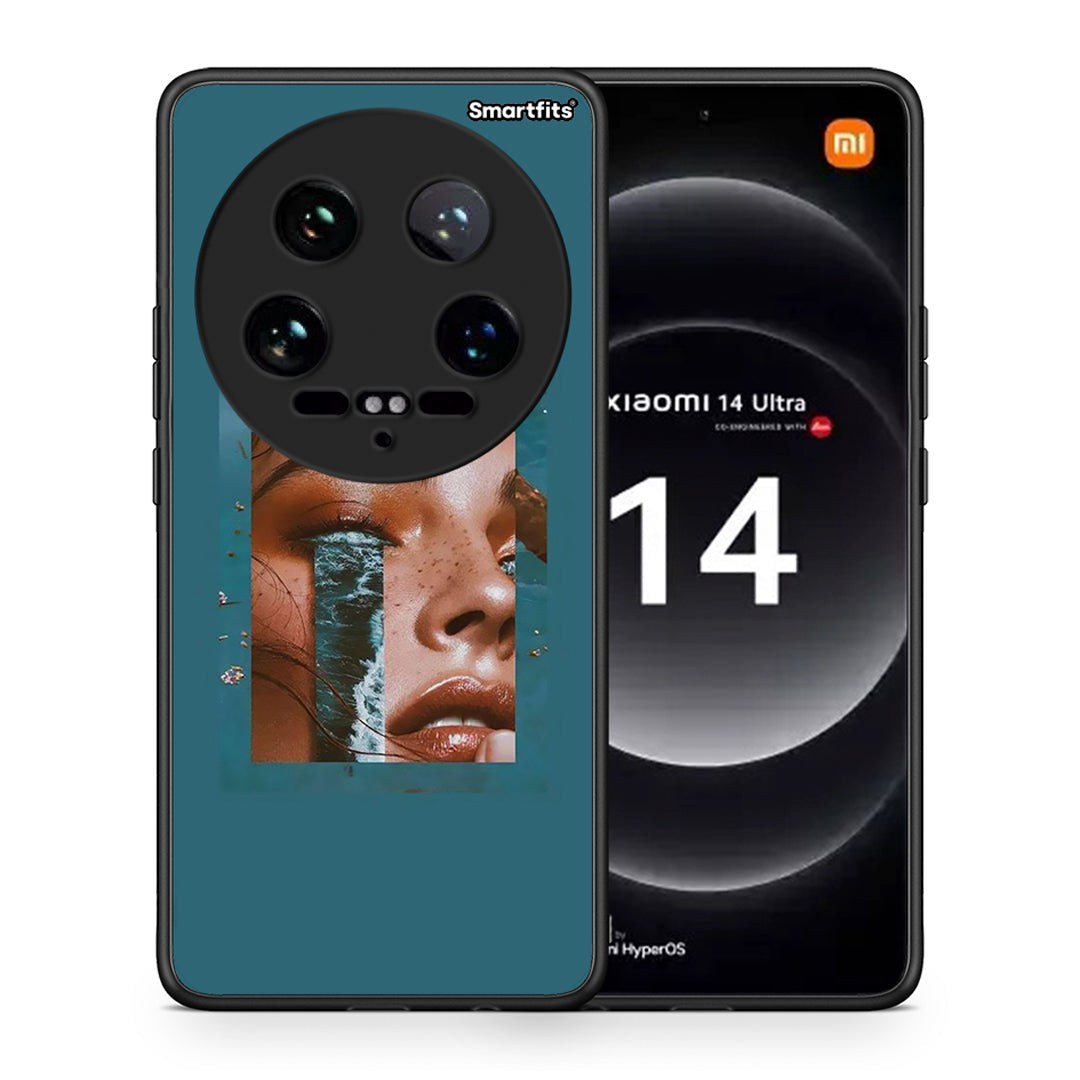 Θήκη Xiaomi 14 Ultra Cry An Ocean από τη Smartfits με σχέδιο στο πίσω μέρος και μαύρο περίβλημα | Xiaomi 14 Ultra Cry An Ocean case with colorful back and black bezels