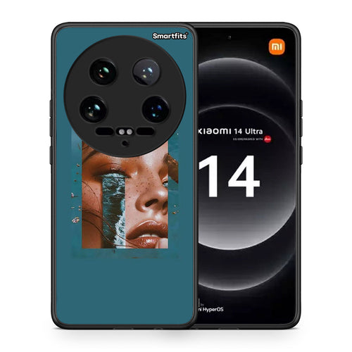 Θήκη Xiaomi 14 Ultra Cry An Ocean από τη Smartfits με σχέδιο στο πίσω μέρος και μαύρο περίβλημα | Xiaomi 14 Ultra Cry An Ocean case with colorful back and black bezels