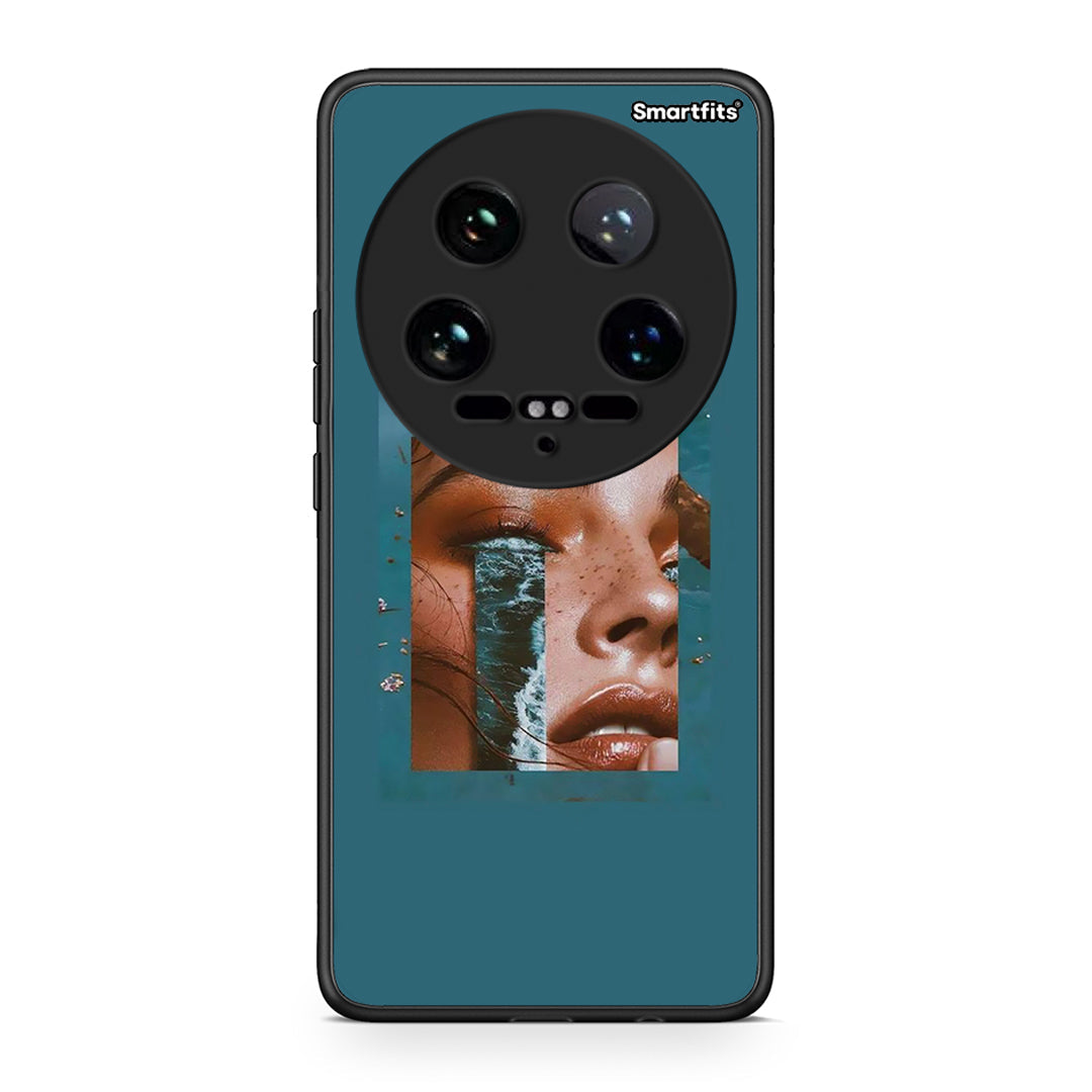 Xiaomi 14 Ultra Cry An Ocean θήκη από τη Smartfits με σχέδιο στο πίσω μέρος και μαύρο περίβλημα | Smartphone case with colorful back and black bezels by Smartfits