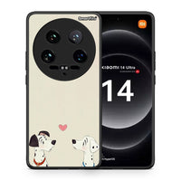 Thumbnail for Θήκη Xiaomi 14 Ultra Dalmatians Love από τη Smartfits με σχέδιο στο πίσω μέρος και μαύρο περίβλημα | Xiaomi 14 Ultra Dalmatians Love case with colorful back and black bezels