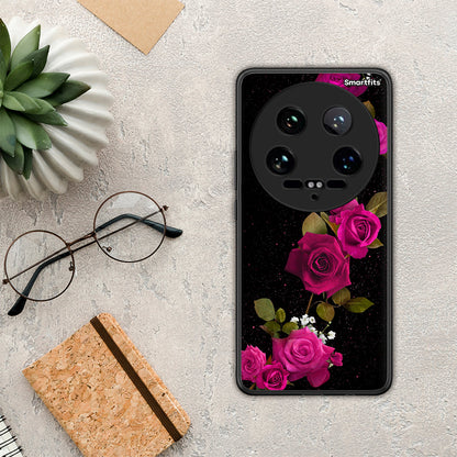 Flower Red Roses - Xiaomi 14 Ultra θήκη