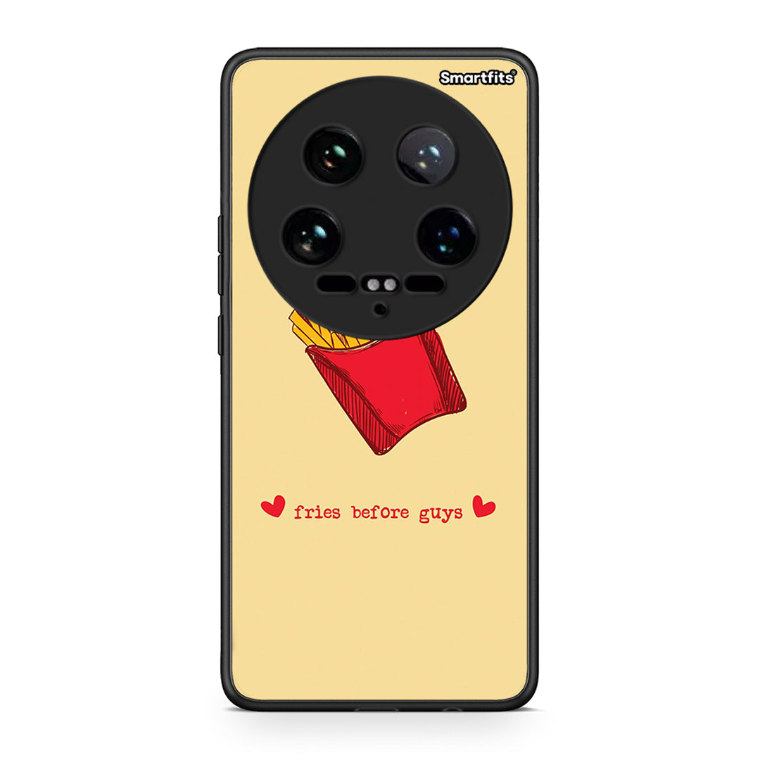 Xiaomi 14 Ultra Fries Before Guys Θήκη Αγίου Βαλεντίνου από τη Smartfits με σχέδιο στο πίσω μέρος και μαύρο περίβλημα | Smartphone case with colorful back and black bezels by Smartfits