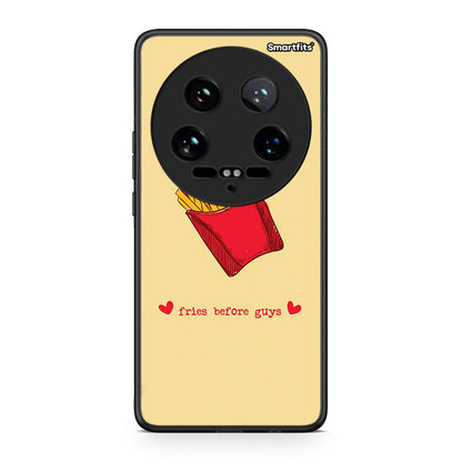 Xiaomi 14 Ultra Fries Before Guys Θήκη Αγίου Βαλεντίνου από τη Smartfits με σχέδιο στο πίσω μέρος και μαύρο περίβλημα | Smartphone case with colorful back and black bezels by Smartfits