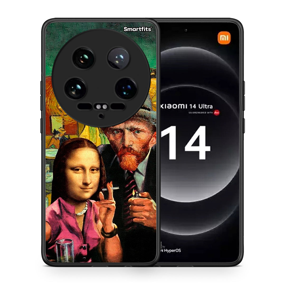 Θήκη Xiaomi 14 Ultra Funny Art από τη Smartfits με σχέδιο στο πίσω μέρος και μαύρο περίβλημα | Xiaomi 14 Ultra Funny Art case with colorful back and black bezels