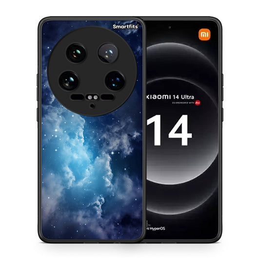 Θήκη Xiaomi 14 Ultra Blue Sky Galaxy από τη Smartfits με σχέδιο στο πίσω μέρος και μαύρο περίβλημα | Xiaomi 14 Ultra Blue Sky Galaxy case with colorful back and black bezels