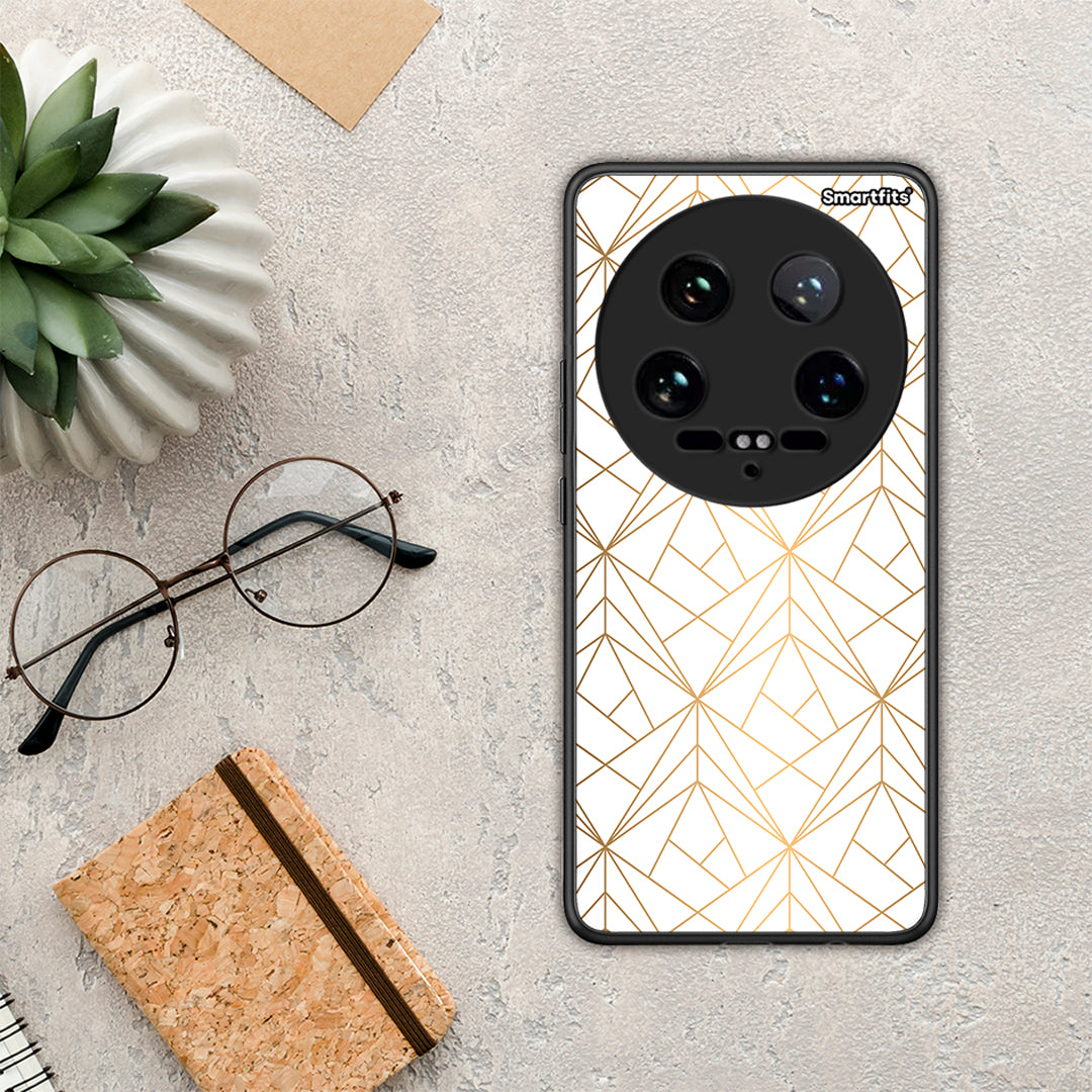 Geometric Luxury White - Xiaomi 14 Ultra θήκη