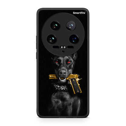 Xiaomi 14 Ultra Golden Gun Θήκη Αγίου Βαλεντίνου από τη Smartfits με σχέδιο στο πίσω μέρος και μαύρο περίβλημα | Smartphone case with colorful back and black bezels by Smartfits