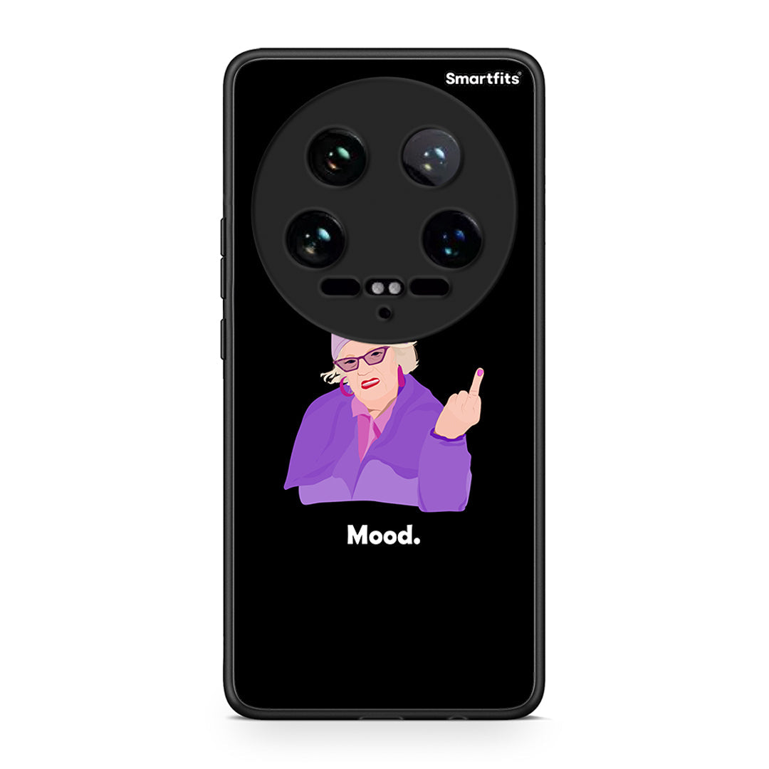 Xiaomi 14 Ultra Grandma Mood Black θήκη από τη Smartfits με σχέδιο στο πίσω μέρος και μαύρο περίβλημα | Smartphone case with colorful back and black bezels by Smartfits