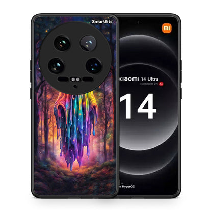 Θήκη Xiaomi 14 Ultra Halloween Ghost από τη Smartfits με σχέδιο στο πίσω μέρος και μαύρο περίβλημα | Xiaomi 14 Ultra Halloween Ghost case with colorful back and black bezels