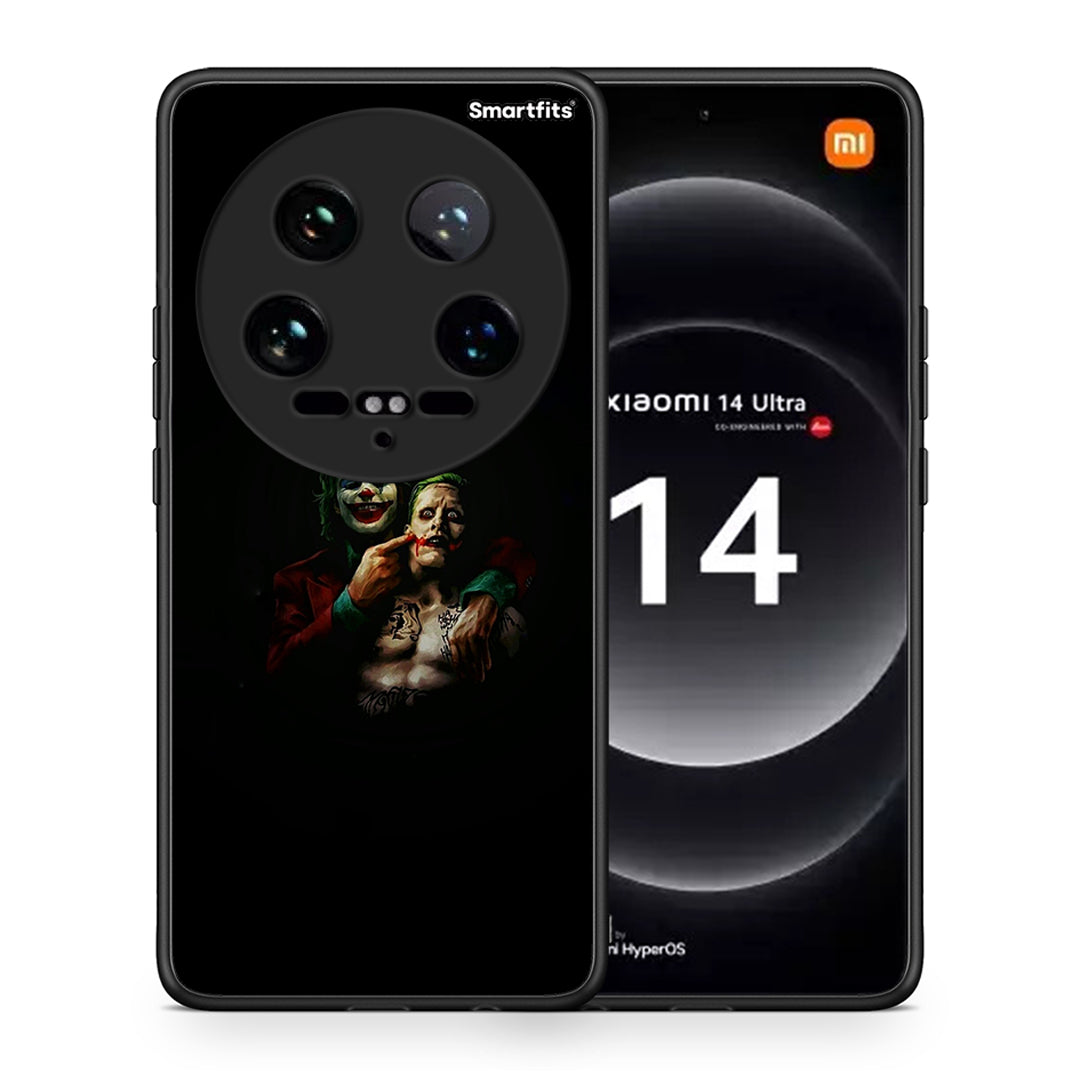 Θήκη Xiaomi 14 Ultra Clown Hero από τη Smartfits με σχέδιο στο πίσω μέρος και μαύρο περίβλημα | Xiaomi 14 Ultra Clown Hero case with colorful back and black bezels