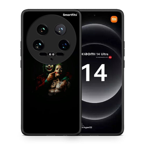 Θήκη Xiaomi 14 Ultra Clown Hero από τη Smartfits με σχέδιο στο πίσω μέρος και μαύρο περίβλημα | Xiaomi 14 Ultra Clown Hero case with colorful back and black bezels