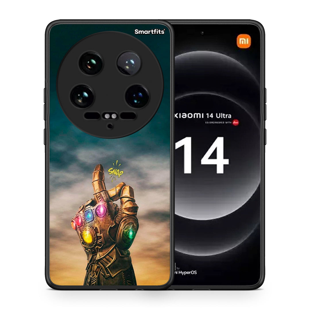 Θήκη Xiaomi 14 Ultra Infinity Snap από τη Smartfits με σχέδιο στο πίσω μέρος και μαύρο περίβλημα | Xiaomi 14 Ultra Infinity Snap case with colorful back and black bezels