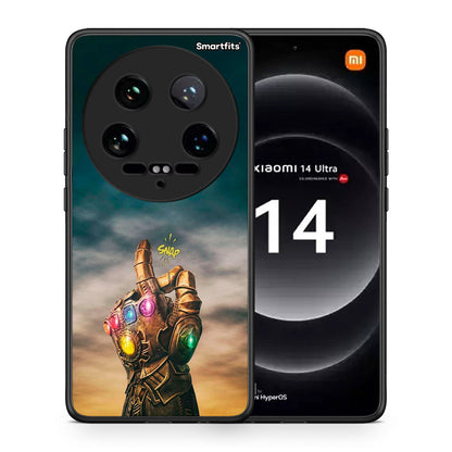 Θήκη Xiaomi 14 Ultra Infinity Snap από τη Smartfits με σχέδιο στο πίσω μέρος και μαύρο περίβλημα | Xiaomi 14 Ultra Infinity Snap case with colorful back and black bezels