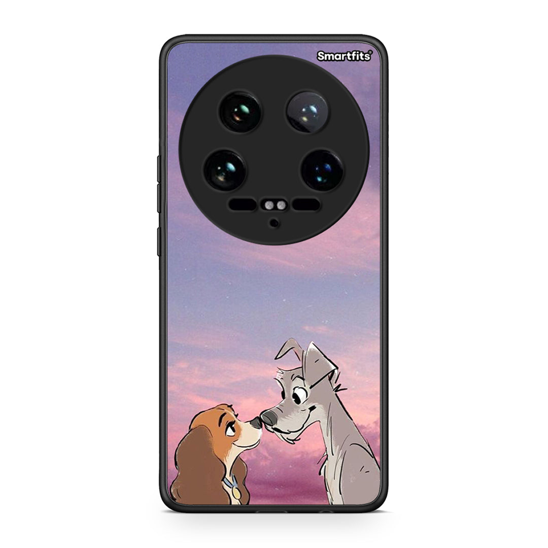 Xiaomi 14 Ultra Lady And Tramp θήκη από τη Smartfits με σχέδιο στο πίσω μέρος και μαύρο περίβλημα | Smartphone case with colorful back and black bezels by Smartfits