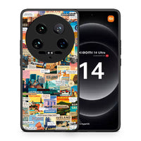 Thumbnail for Θήκη Xiaomi 14 Ultra Live To Travel από τη Smartfits με σχέδιο στο πίσω μέρος και μαύρο περίβλημα | Xiaomi 14 Ultra Live To Travel case with colorful back and black bezels
