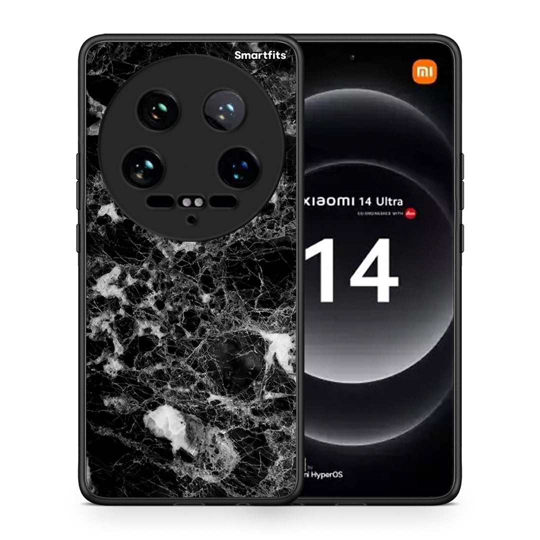 Θήκη Xiaomi 14 Ultra Male Marble από τη Smartfits με σχέδιο στο πίσω μέρος και μαύρο περίβλημα | Xiaomi 14 Ultra Male Marble case with colorful back and black bezels