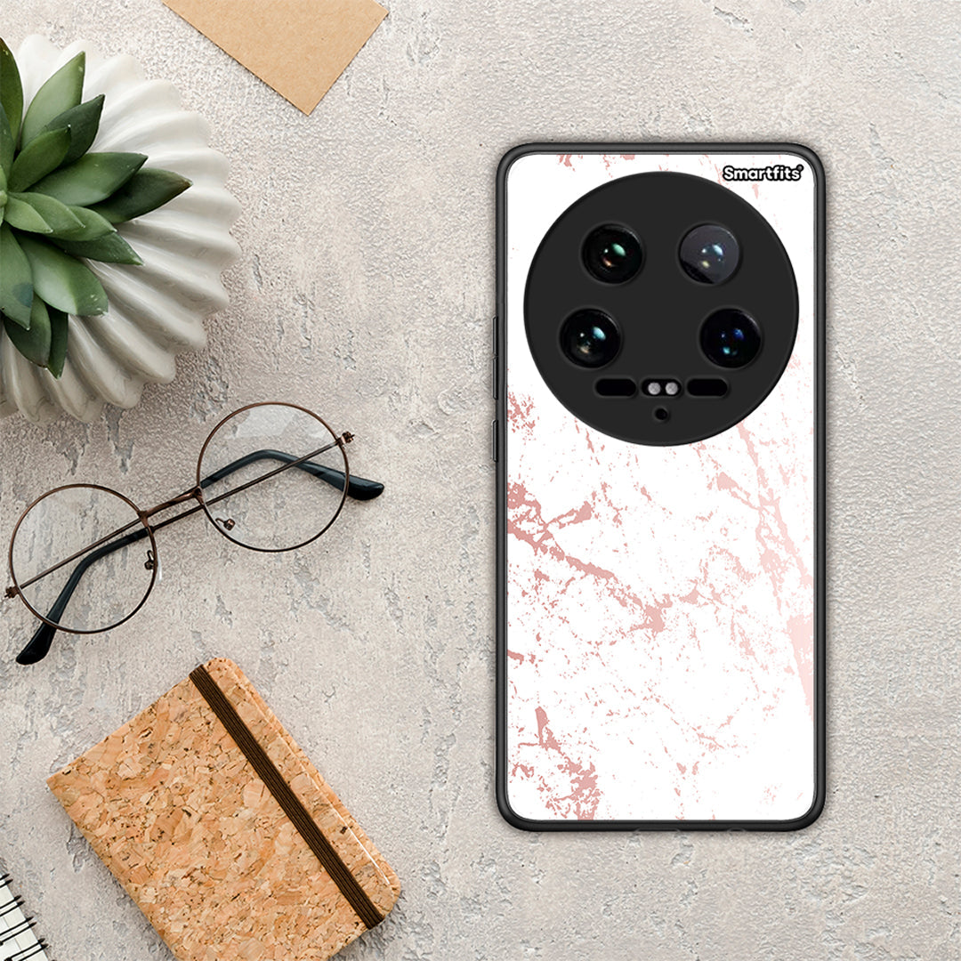 Marble Pink Splash - Xiaomi 14 Ultra θήκη