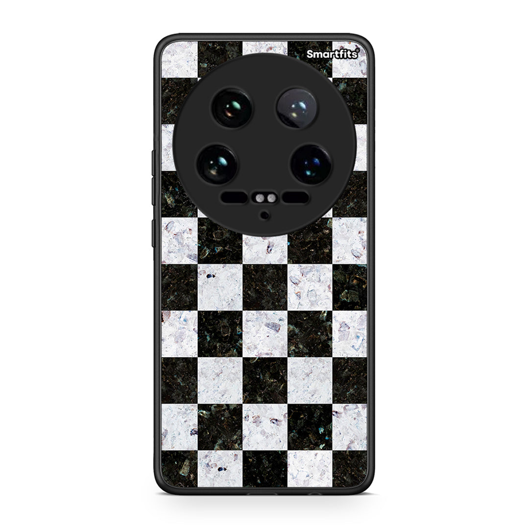 4 - Xiaomi 14 Ultra Square Geometric Marble case, cover, bumper
