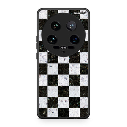 4 - Xiaomi 14 Ultra Square Geometric Marble case, cover, bumper