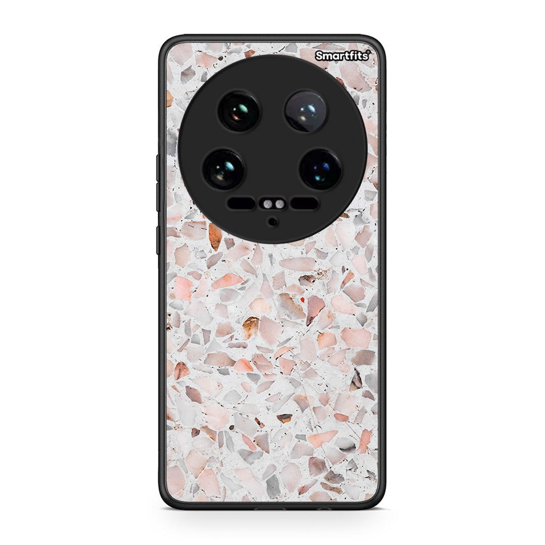 Xiaomi 14 Ultra Marble Terrazzo θήκη από τη Smartfits με σχέδιο στο πίσω μέρος και μαύρο περίβλημα | Smartphone case with colorful back and black bezels by Smartfits