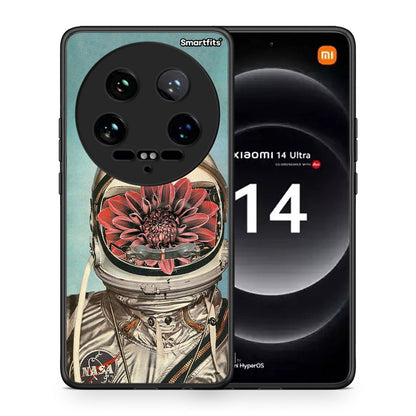 Θήκη Xiaomi 14 Ultra Nasa Bloom από τη Smartfits με σχέδιο στο πίσω μέρος και μαύρο περίβλημα | Xiaomi 14 Ultra Nasa Bloom case with colorful back and black bezels
