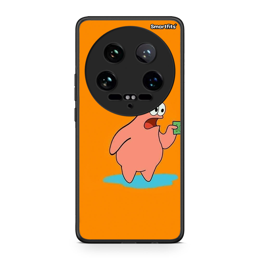 Xiaomi 14 Ultra No Money 1 Θήκη Αγίου Βαλεντίνου από τη Smartfits με σχέδιο στο πίσω μέρος και μαύρο περίβλημα | Smartphone case with colorful back and black bezels by Smartfits
