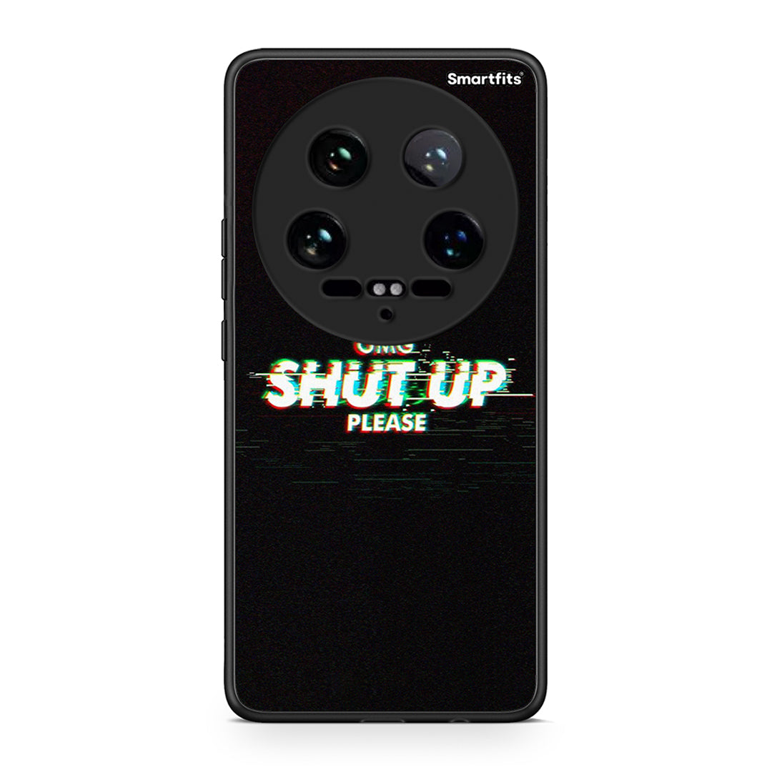 Xiaomi 14 Ultra OMG ShutUp θήκη από τη Smartfits με σχέδιο στο πίσω μέρος και μαύρο περίβλημα | Smartphone case with colorful back and black bezels by Smartfits