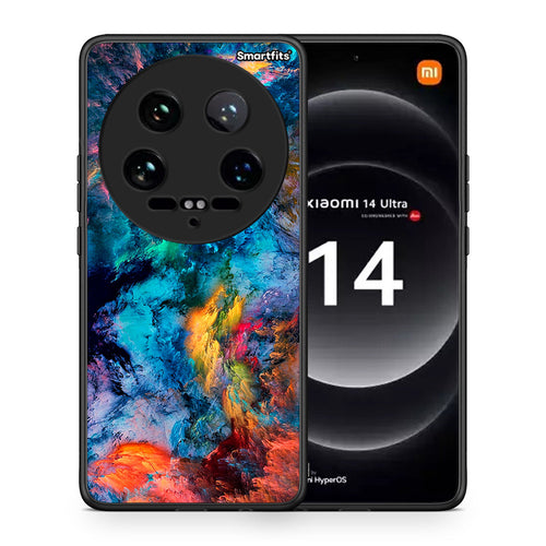 Θήκη Xiaomi 14 Ultra Crayola Paint από τη Smartfits με σχέδιο στο πίσω μέρος και μαύρο περίβλημα | Xiaomi 14 Ultra Crayola Paint case with colorful back and black bezels